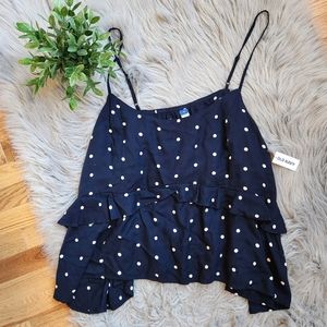 New Old Navy Womens Polka Dot Tank Top